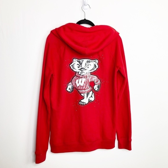 VICTORIA’S Secret pink collegiate Collection with fifth and ocean red hoodie - Picture 6 of 9